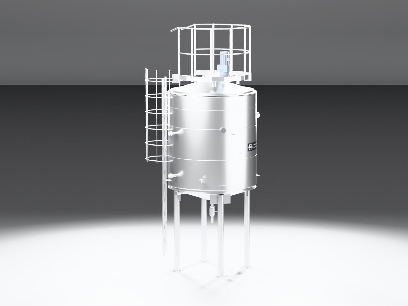 5000L 缓冲罐 · 3D建模