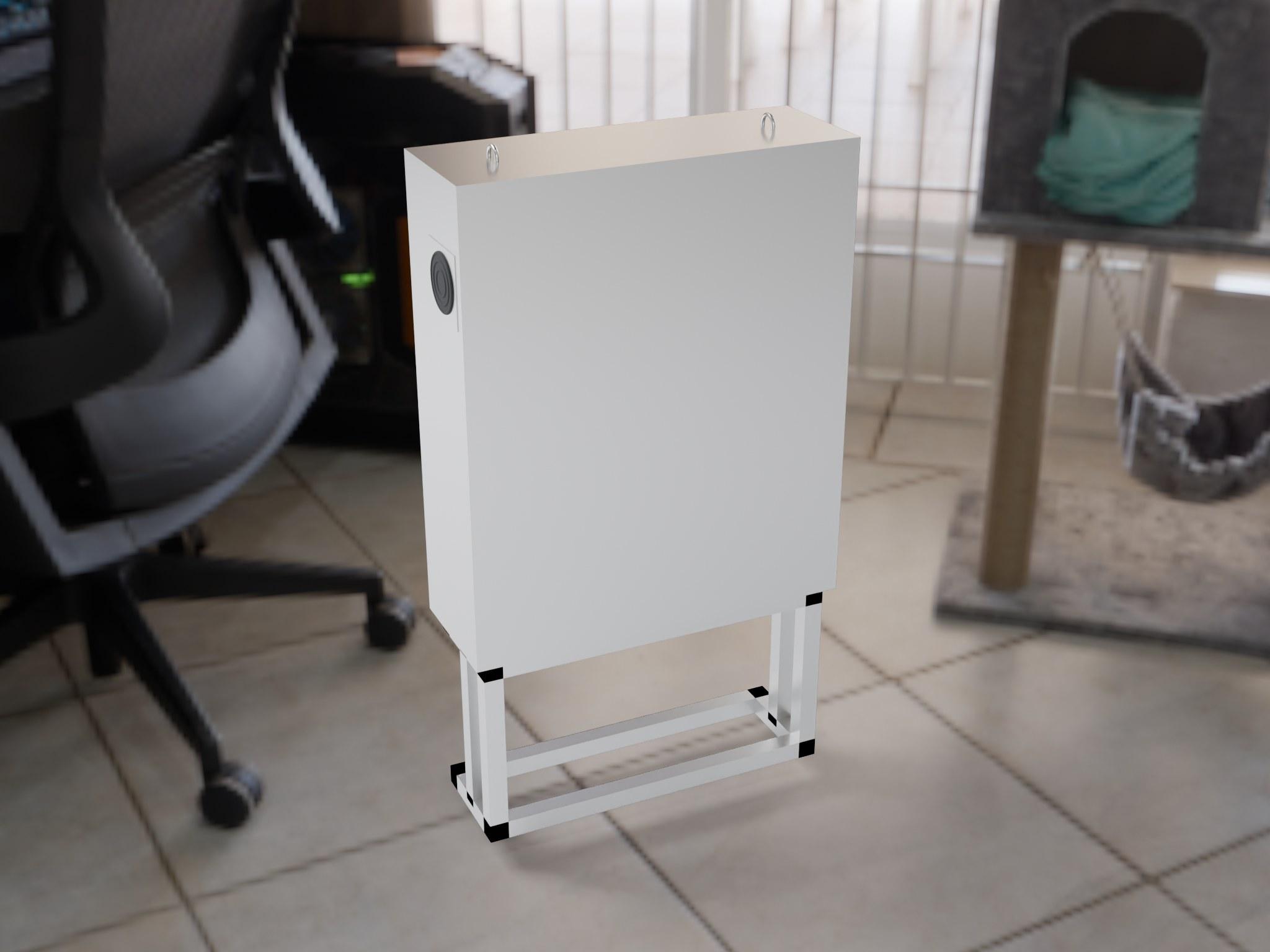 电控柜 BAK1000×1200×350 · 3D建模